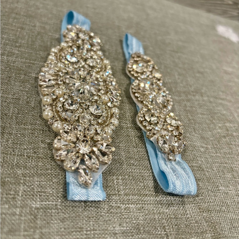 NWOT Set of two Rhinestone Garter Belts.